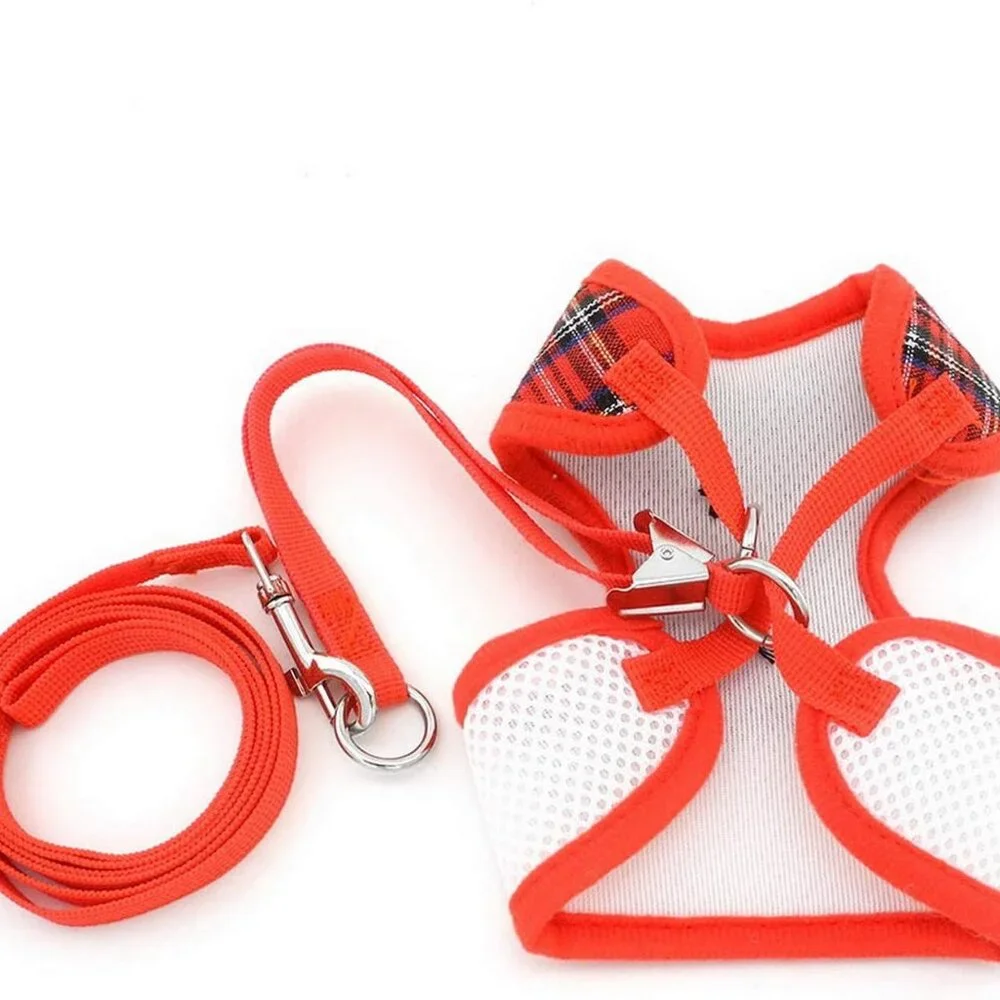 Dog Harness with Leash Christmas Tuxedo with Bow Tie Cat Dog Size M